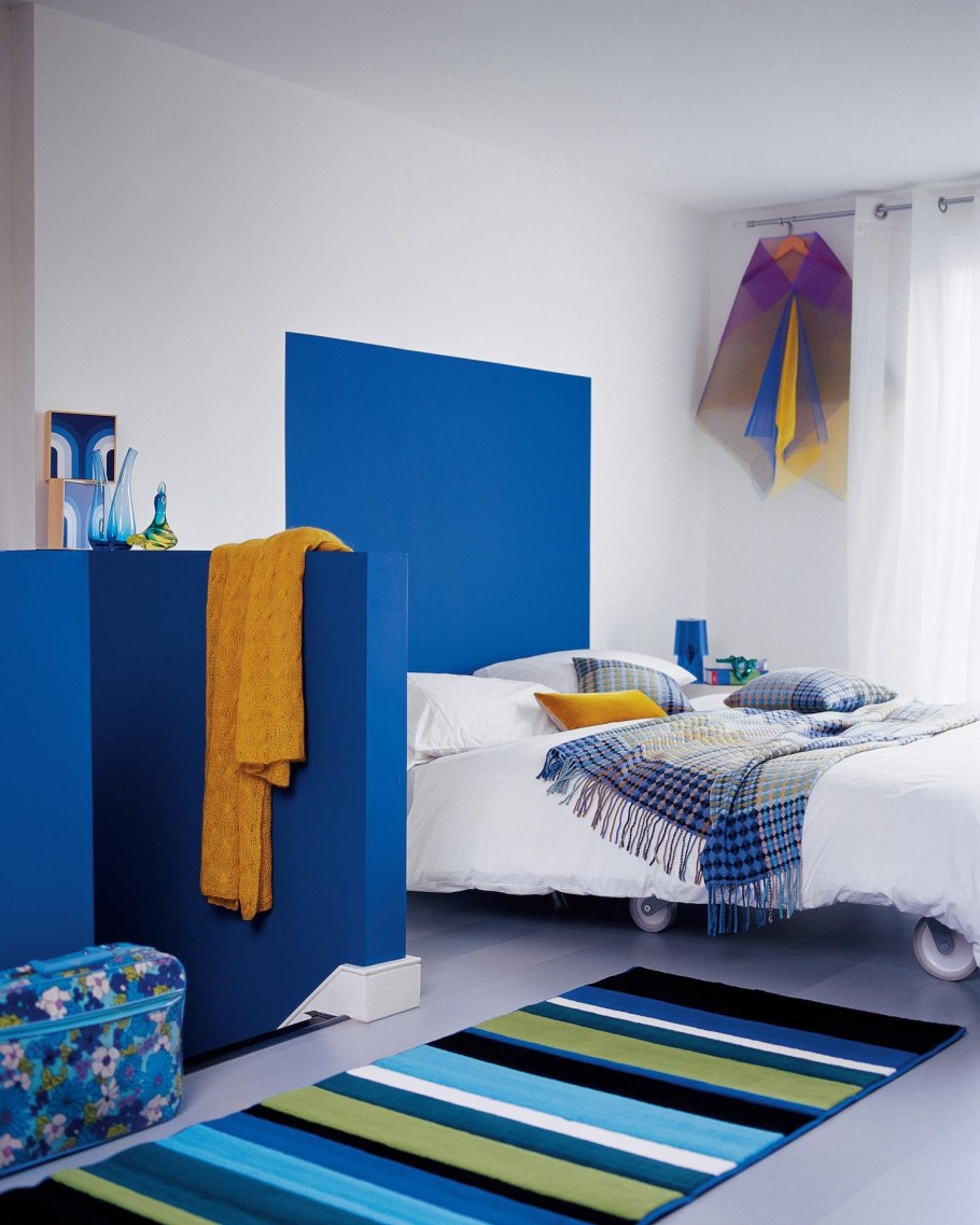 Сине желтый цвет в интерьере