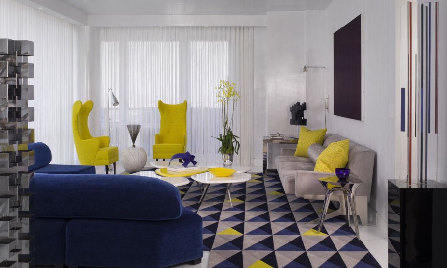 Желтый интерьер