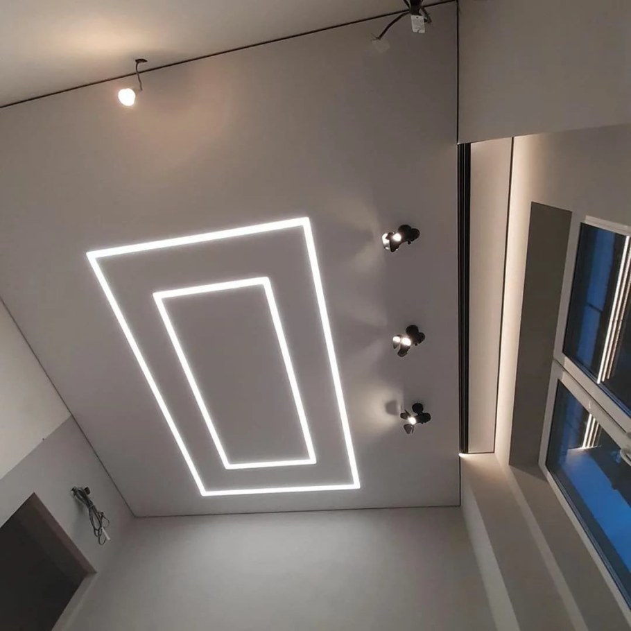 Теневой натяжной потолок