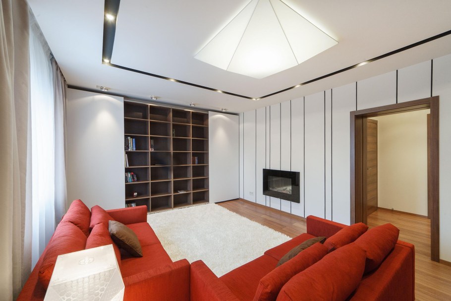 Потолок в гостиной