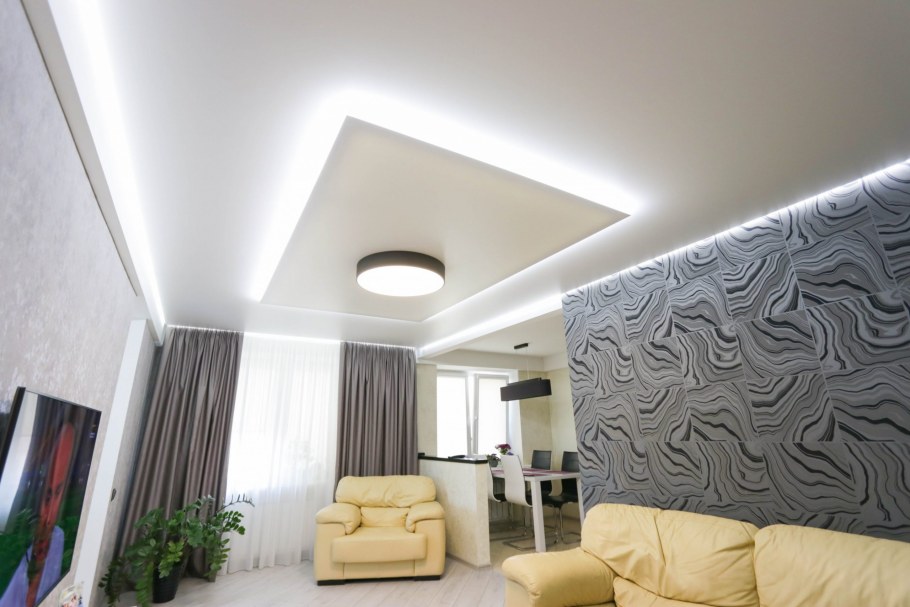 Тканевый натяжной потолок