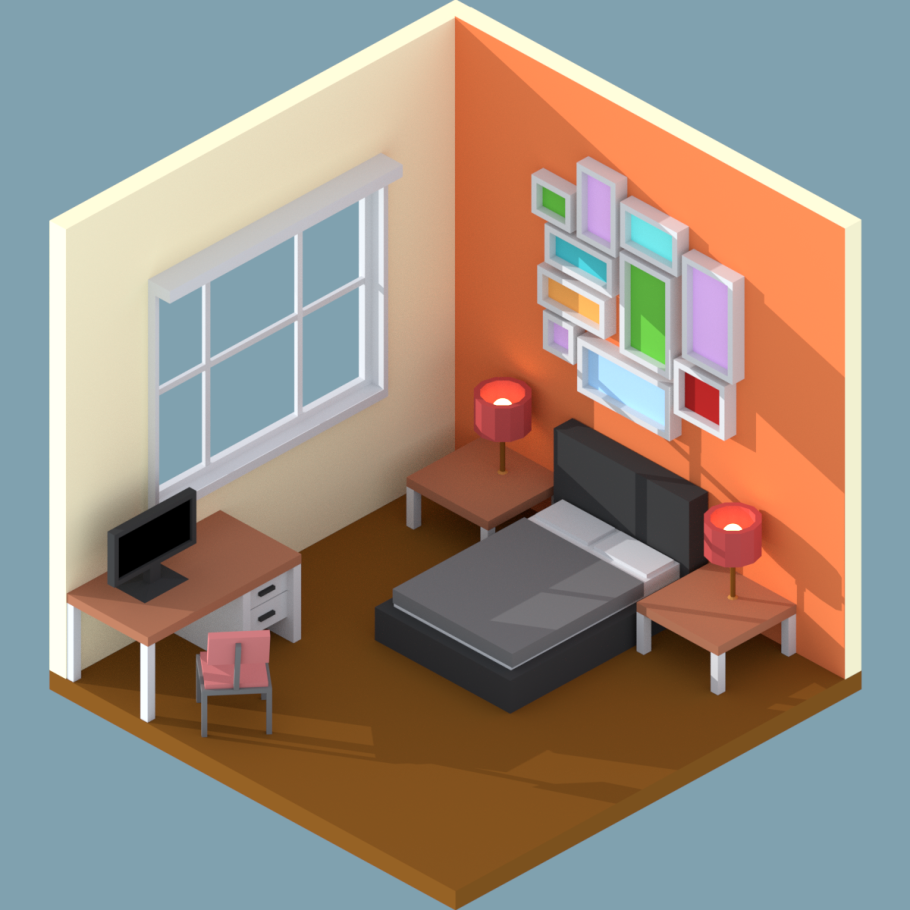 Комната в изометрии