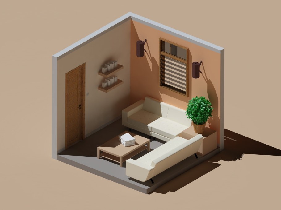 Комната isometric 3d