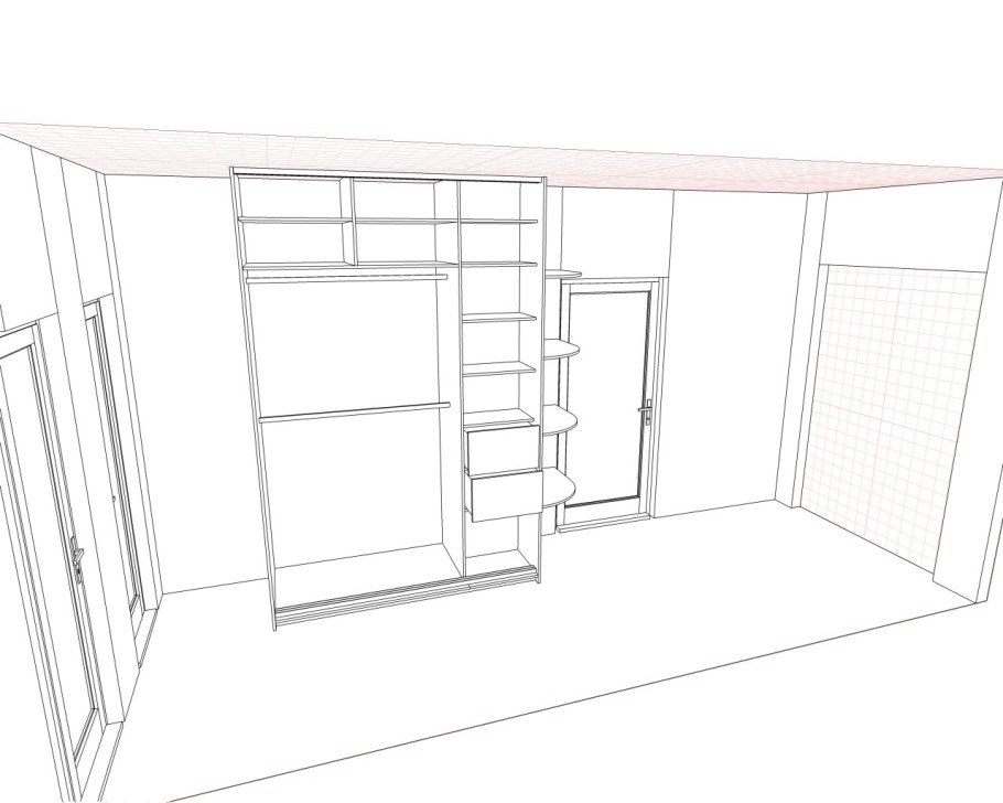 Шкаф купе эскиз
