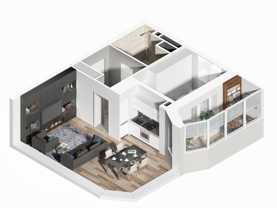 Аксонометрия квартиры