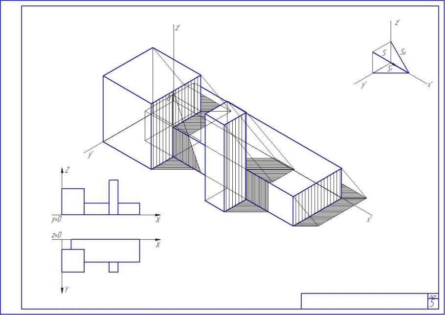 Метод ортогональных проекций, аксонометрия и перспектива