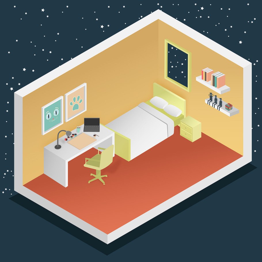 Комната в изометрии