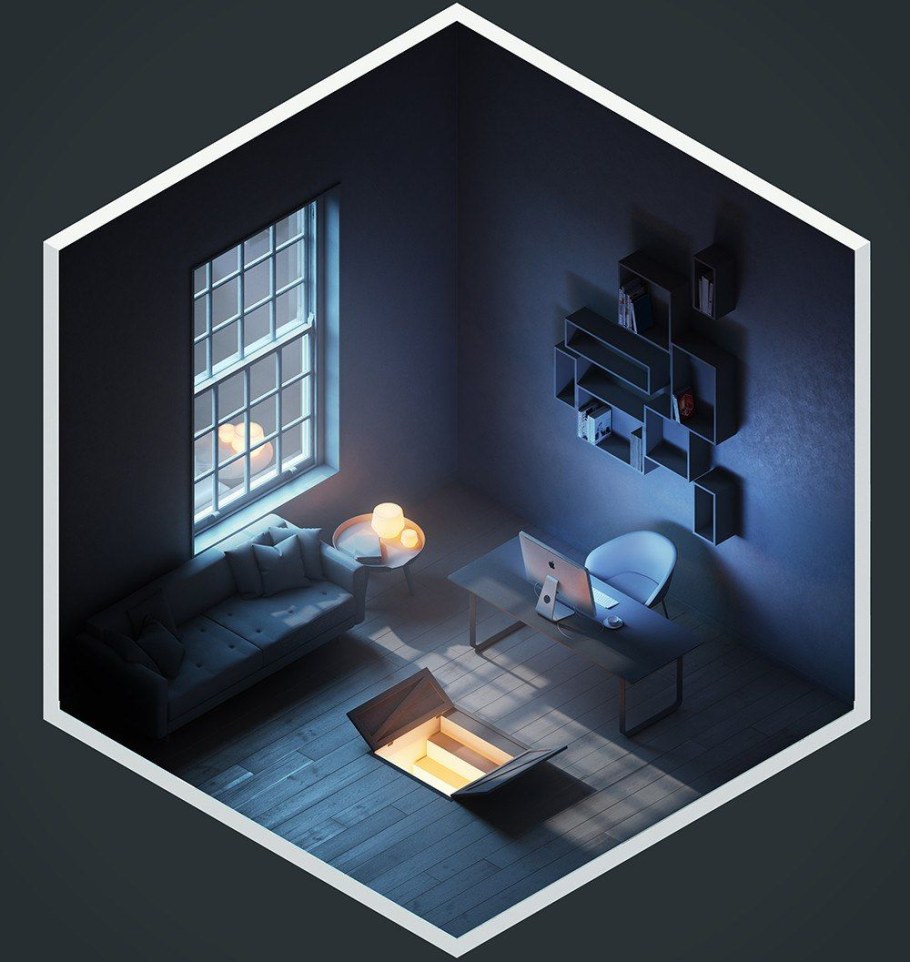 Isometric Room 3d