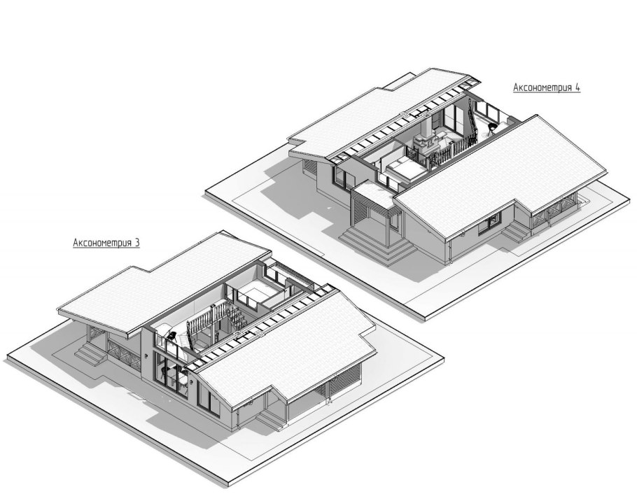 Аксонометрия интерьера