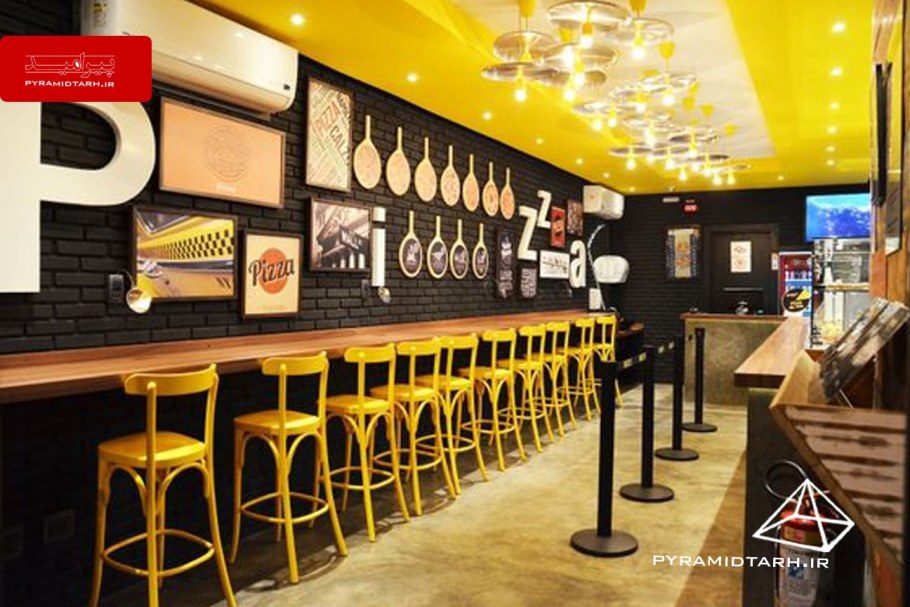 Интерьер кафе быстрого питания