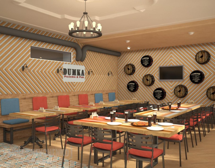 Дизайн проект пиццерии