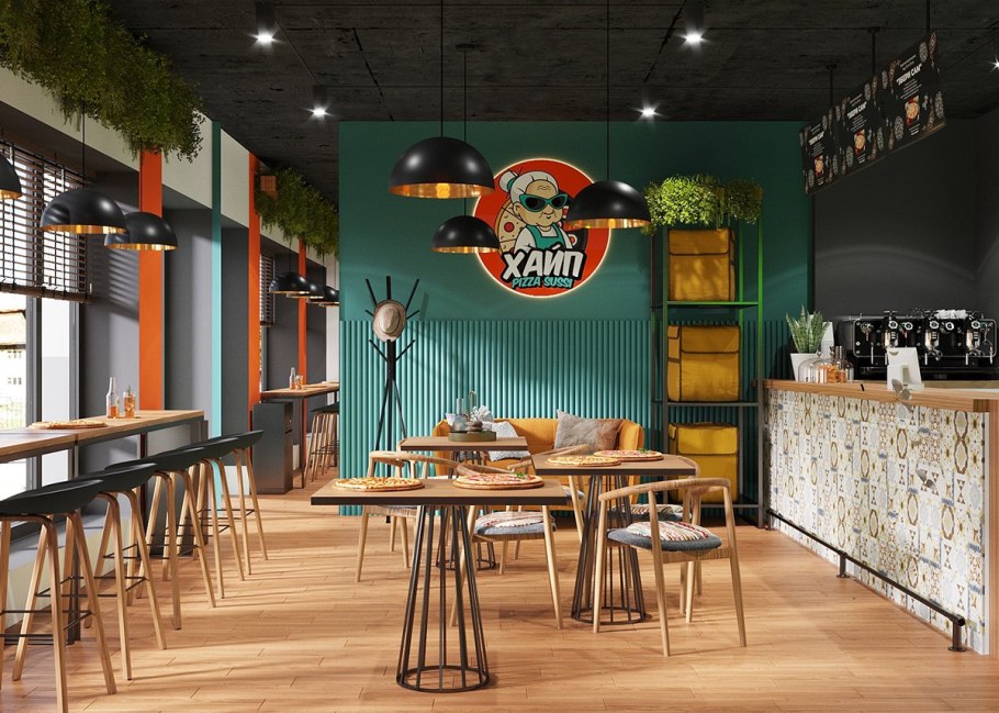 Оформление пиццерии