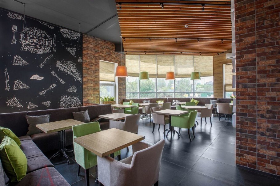 Империя пиццы интерьер