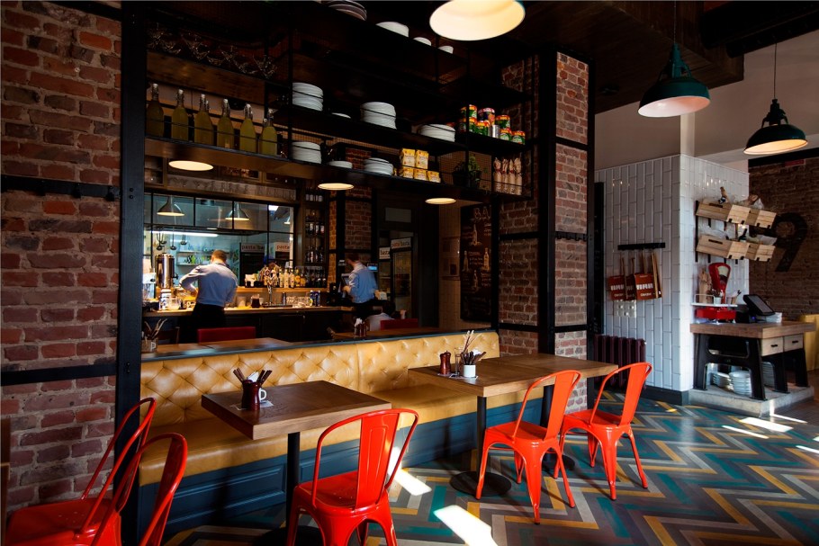 Итальянский ресторан в стиле лофт