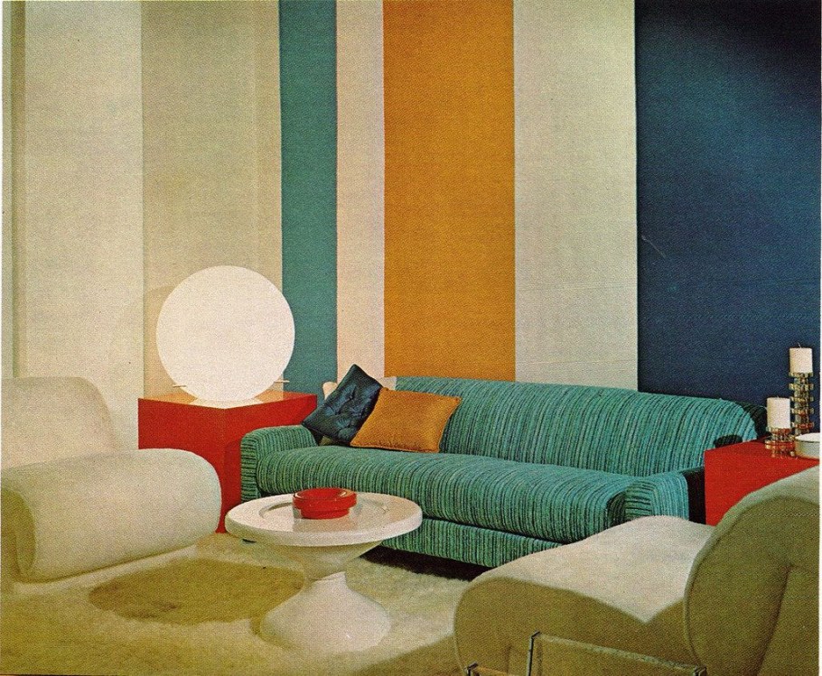 Интерьер в стиле шестидесятых