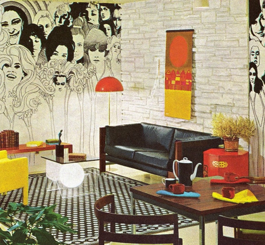 Стиль интерьера Америка 60х