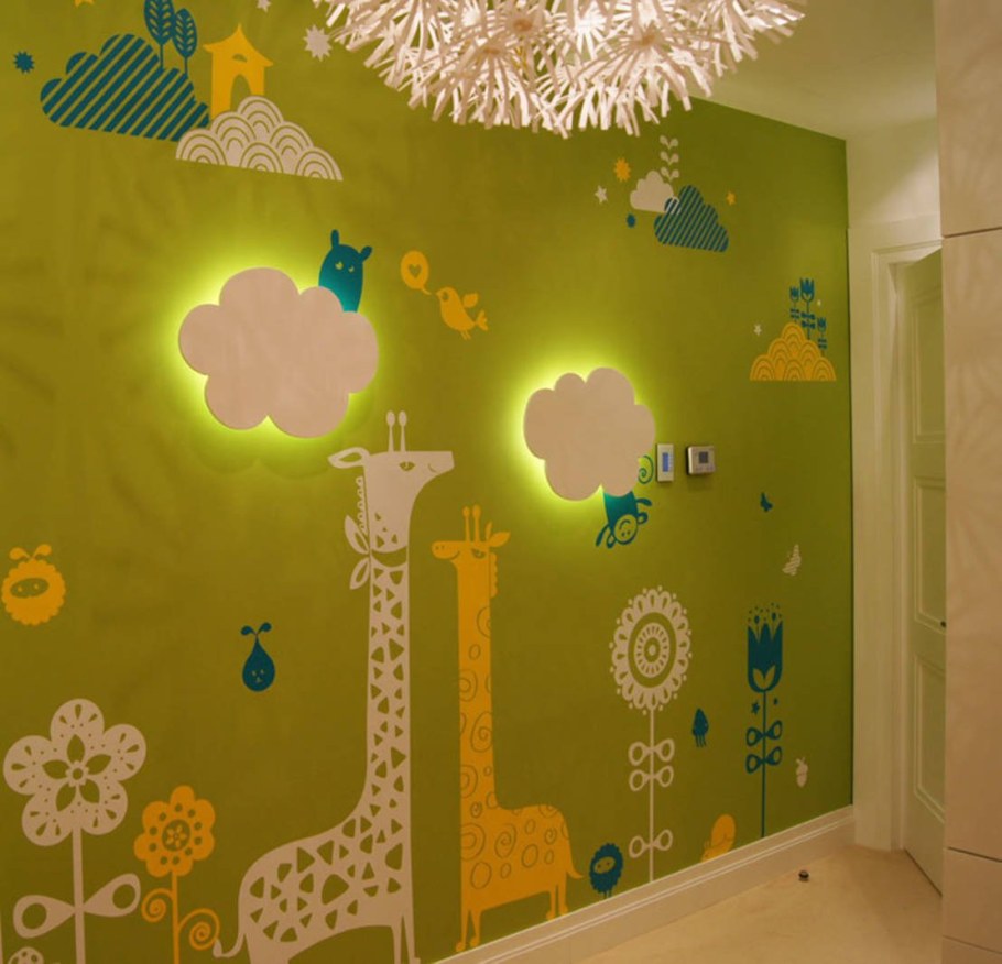 Декорация стен в детском саду
