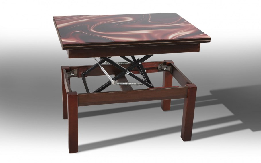 Стол трансформер стеклянный