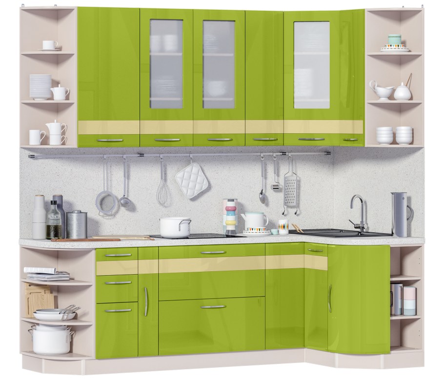 Кухня олива Столплит Регина олива