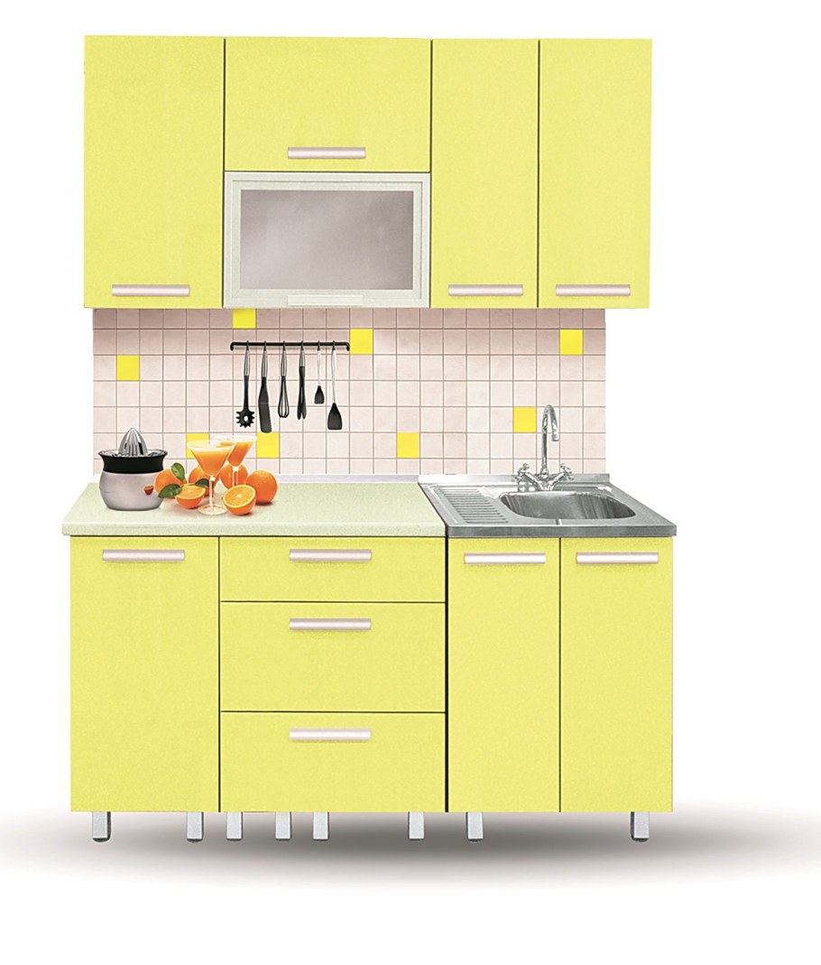 Кухня маленькая 1600 фирма Столплит Мегаэлатон