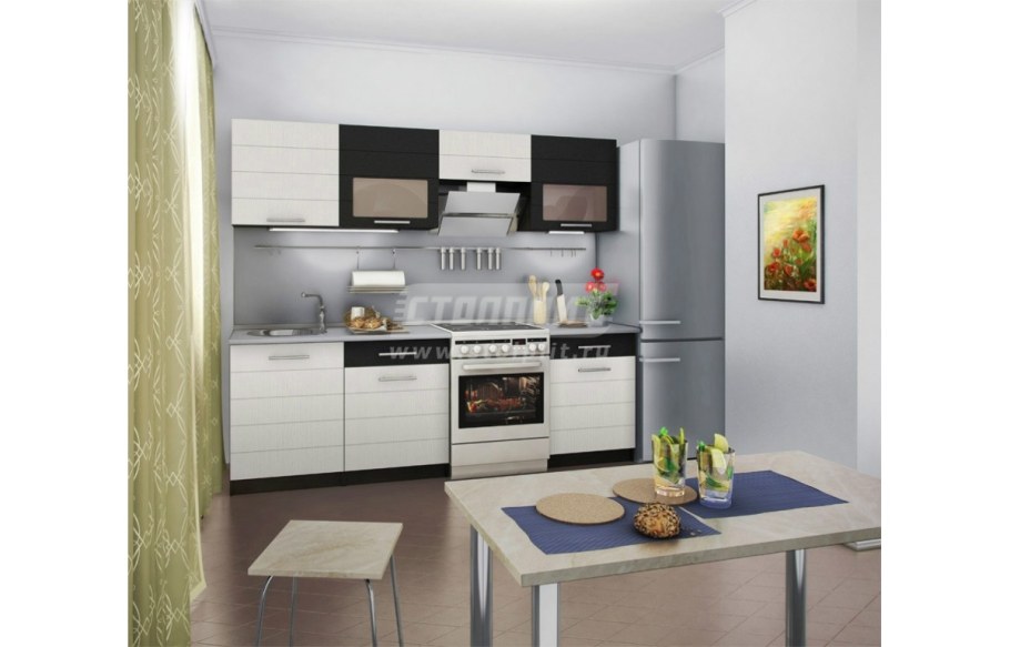 Кухня Милена дуб феррара/Онденс/венге 2.4м