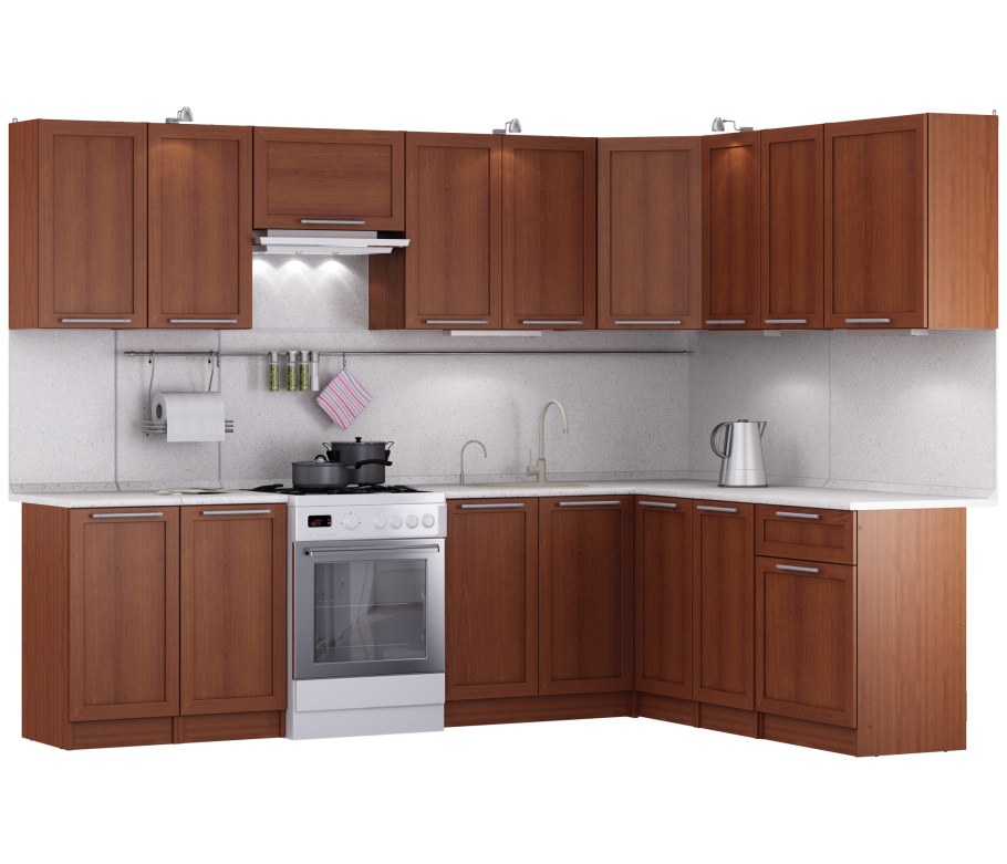 Кухня Квадро Ангелина 280 см