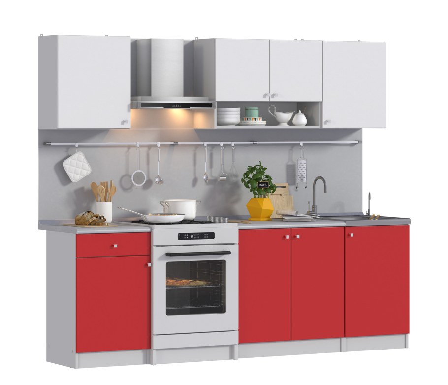 Столплит красная кухня