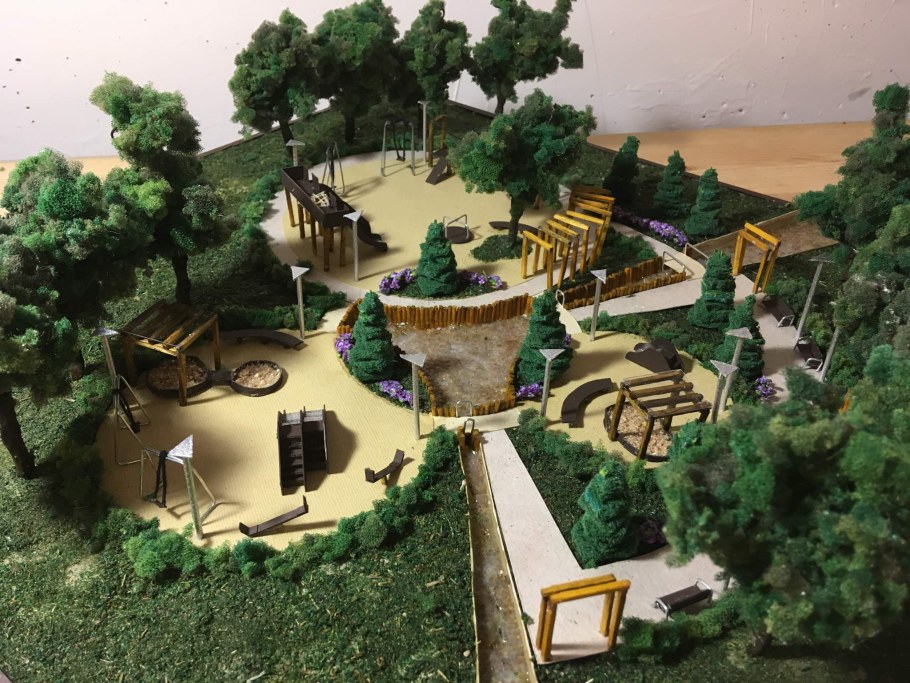Макет площадки детского сада