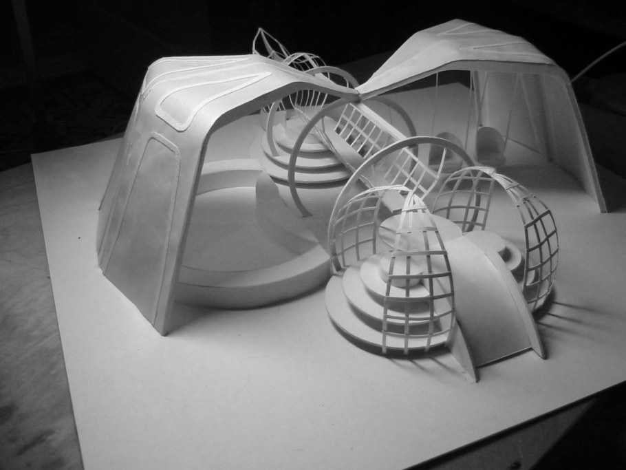 Макет детской площадки из пенокартона