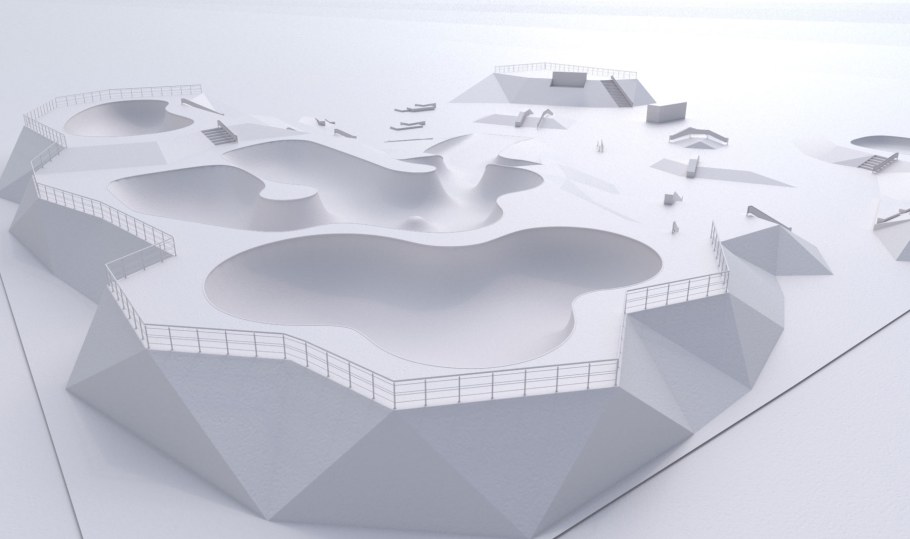 Скейт парк 3d