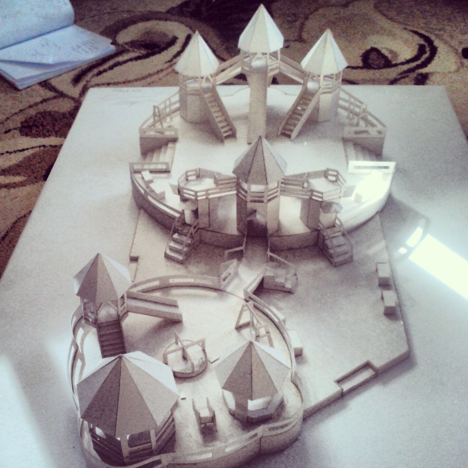 Архитектурный макет детской площадки