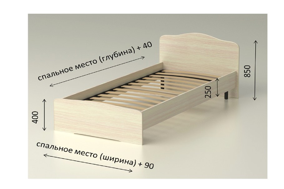 Кровать 120 (с ОРТ.основанием)