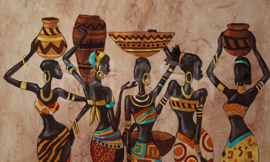 Панно в африканском стиле