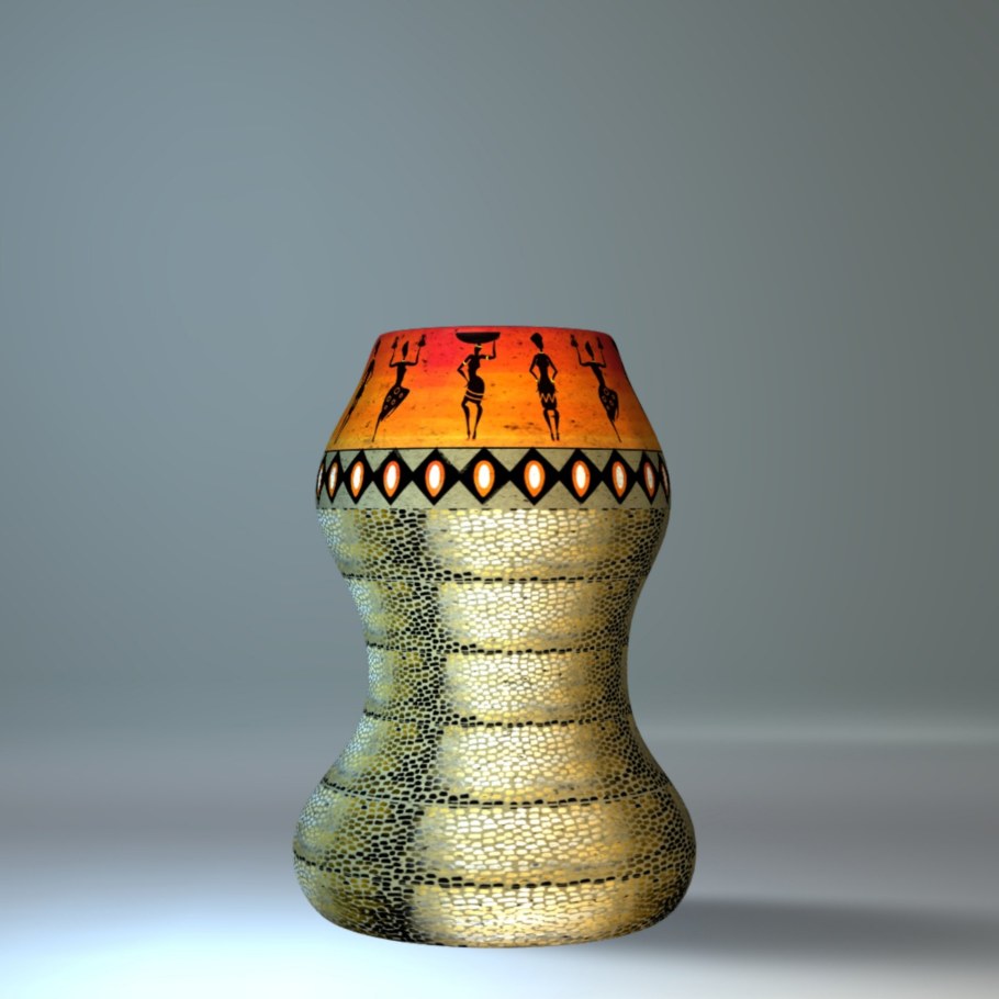 Кашпо в африканском стиле