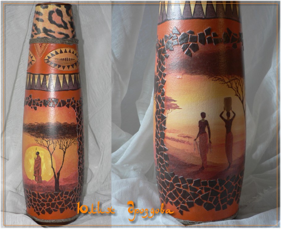 Ваза в африканском стиле