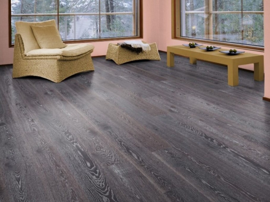 Паркетная доска Karelia дуб Stonewashed Platinum