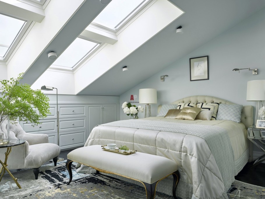 Интерьер мансарды