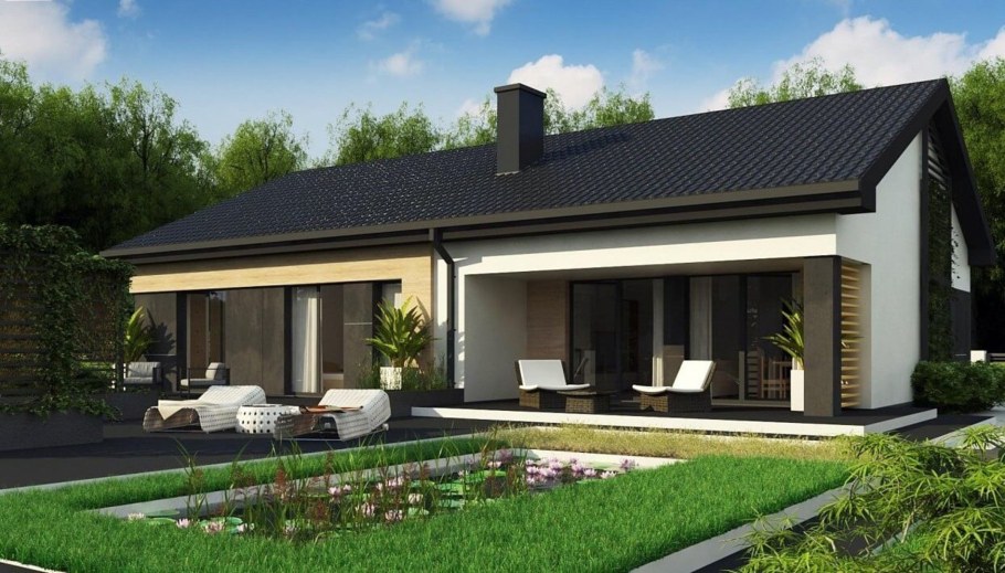 Одноэтажный дом z500 проекты домов