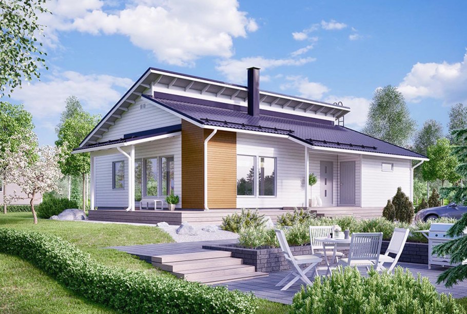 Односкатная кровля Брандо