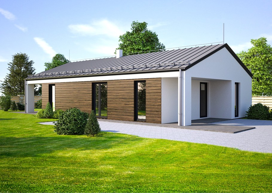 Z500 проекты одноэтажных с террасой