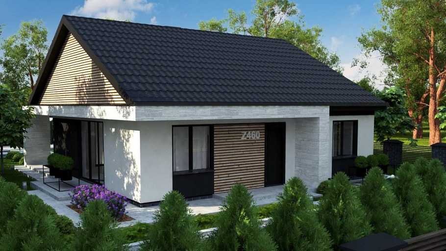 Z500 проекты одноэтажных с террасой