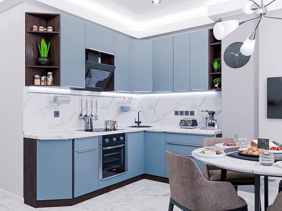 Кухня Фьюжн-04 Silky Grey