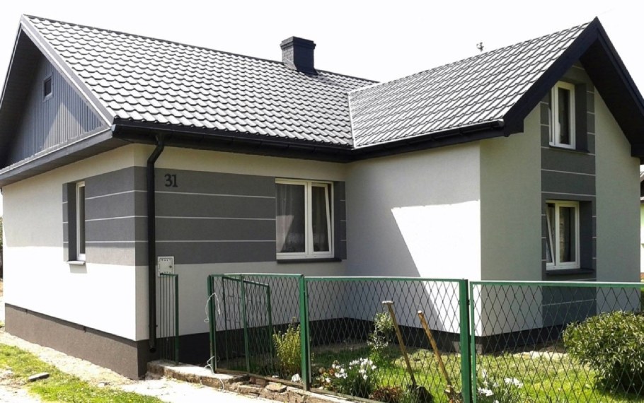 Фасад дома штукатурка