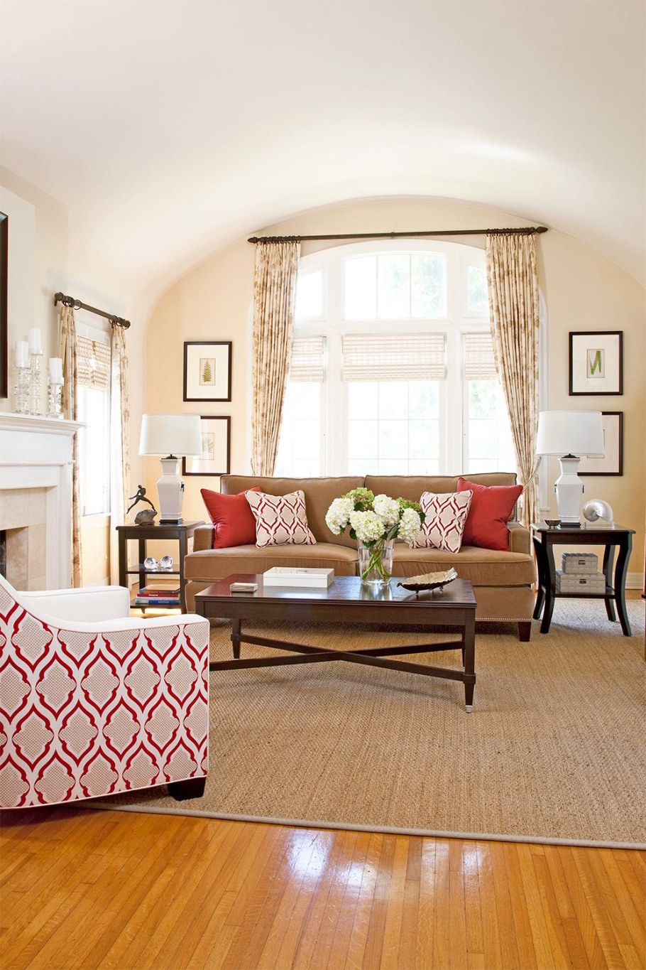 Терракотовый и бежевый цвет в интерьере