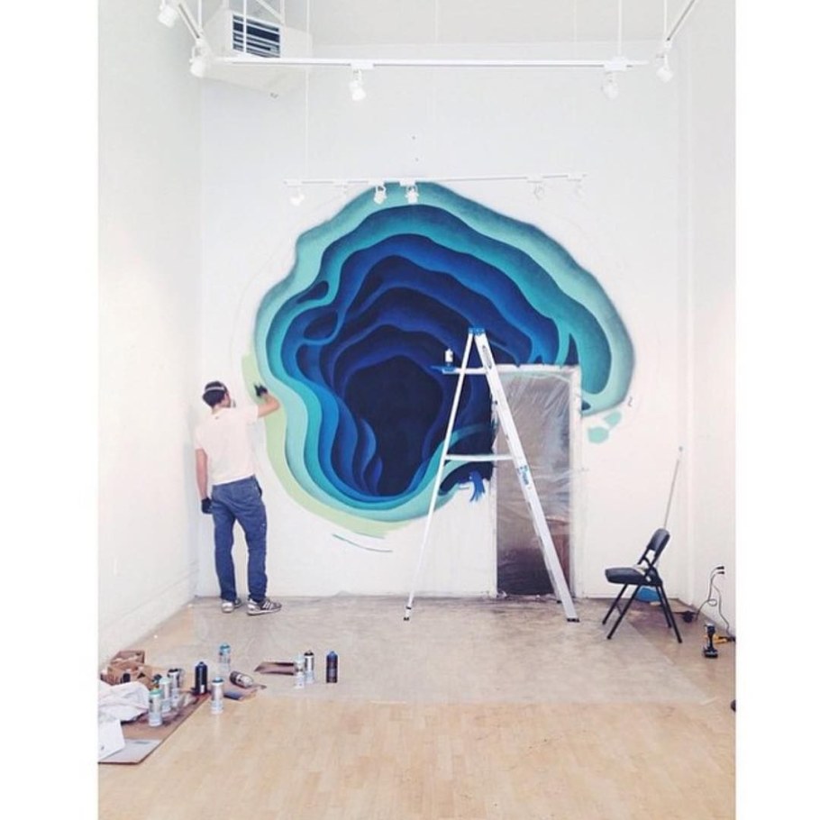 Дизайнерская покраска 3 д стены