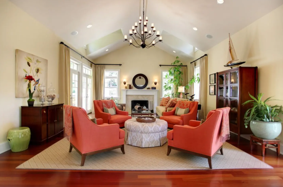 Сочетание цветов в интерьере гостиной