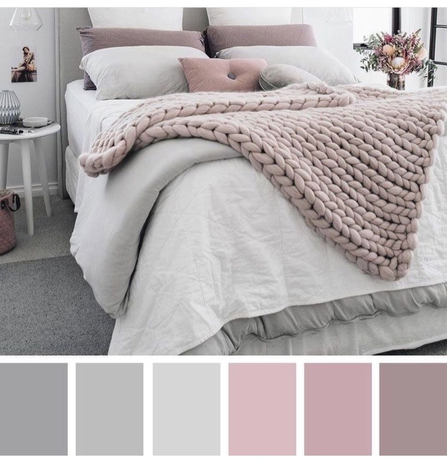 Сочетание розового и серого