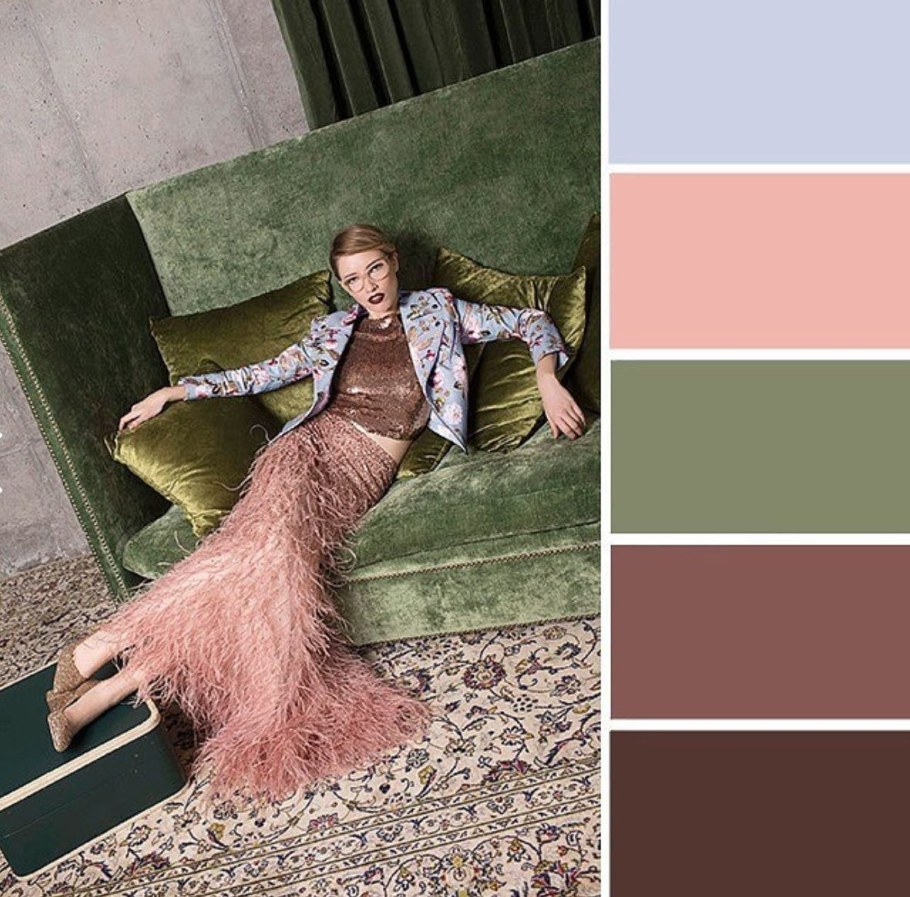 Сочетание цветов с розовым