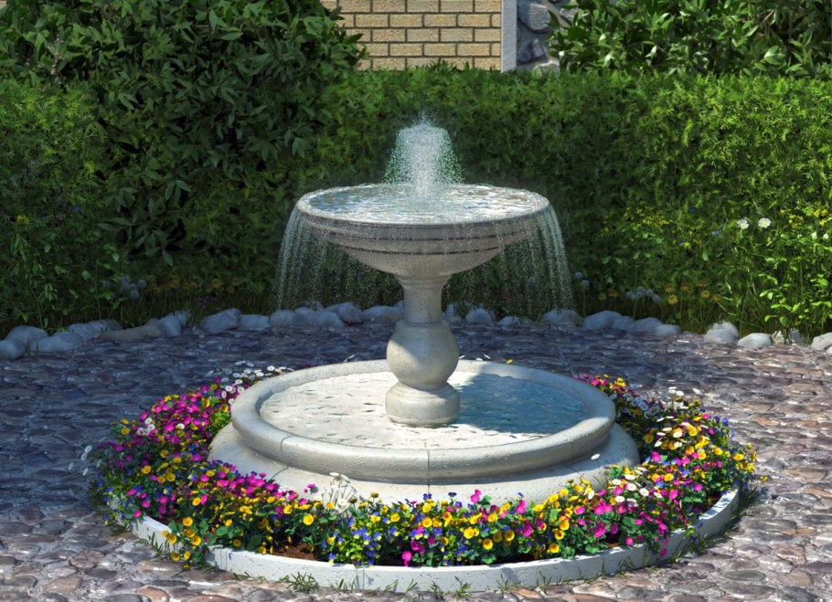 Маленькие фонтаны для сада