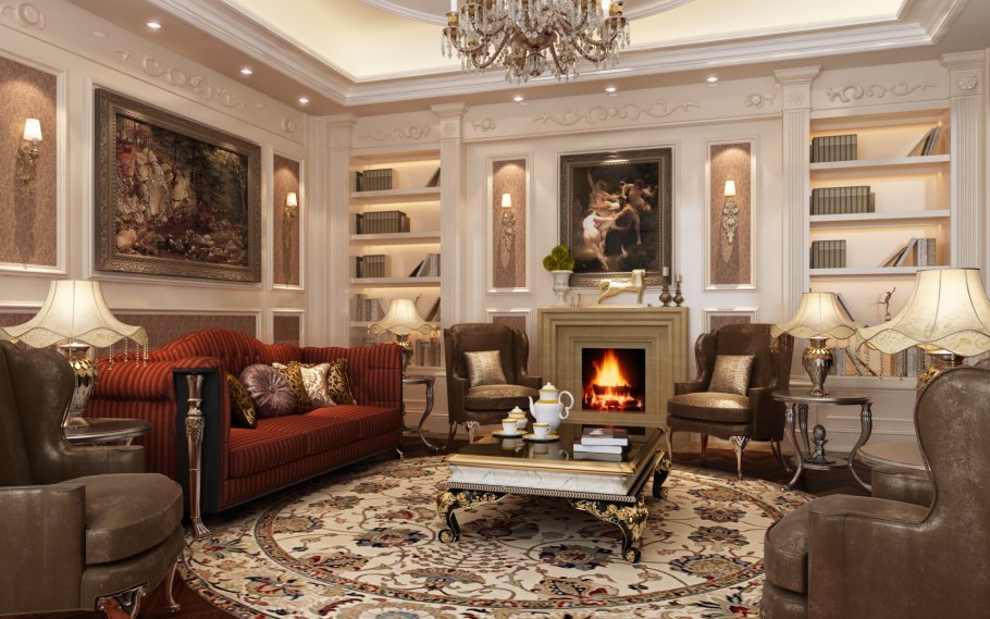 Гостиная Версаче Барокко